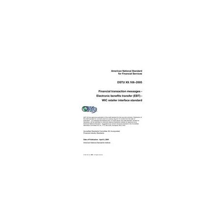 X9 DTSU X9.108-2005