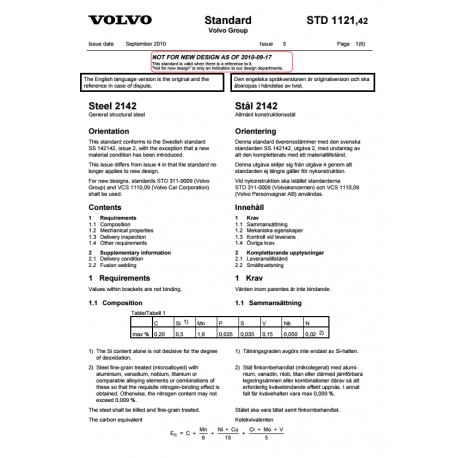 VOLVO STD 1121,42 0